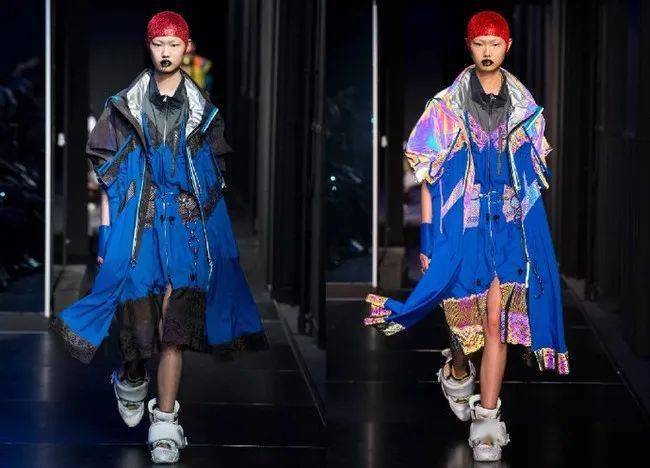 绘画参考充满未来感的镭射材质衣服设计参考maisonmargiela