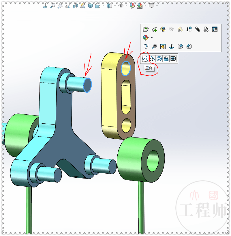 用solidworks装配一个多连杆传动机构