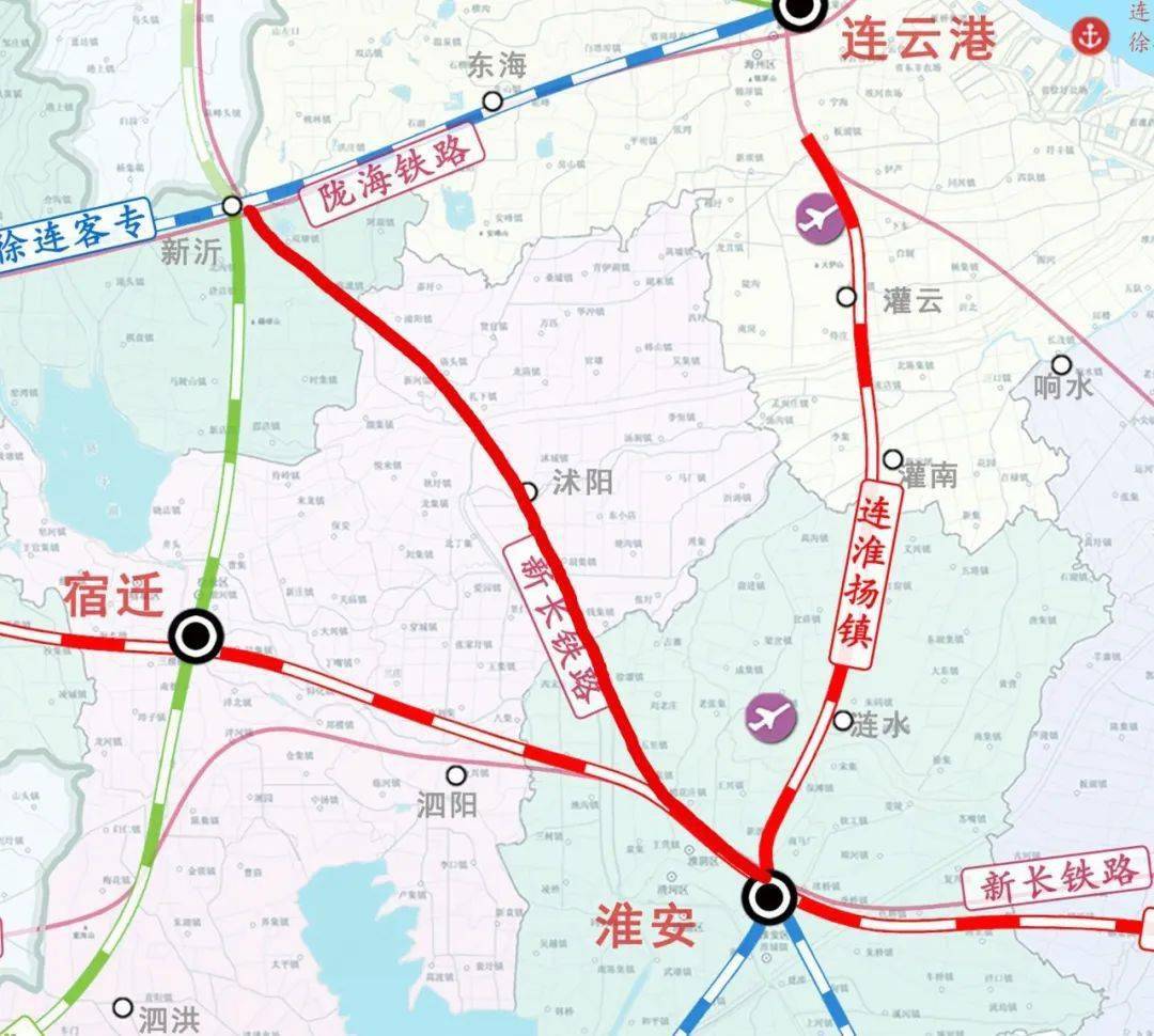 新沂至淮安铁路的建成,对缓解京沪高铁运能紧张,促进苏北苏中,鲁中北