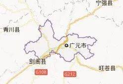 31°31′至32°56′,东经104°36′至106°45′之间,北与甘肃省武都区