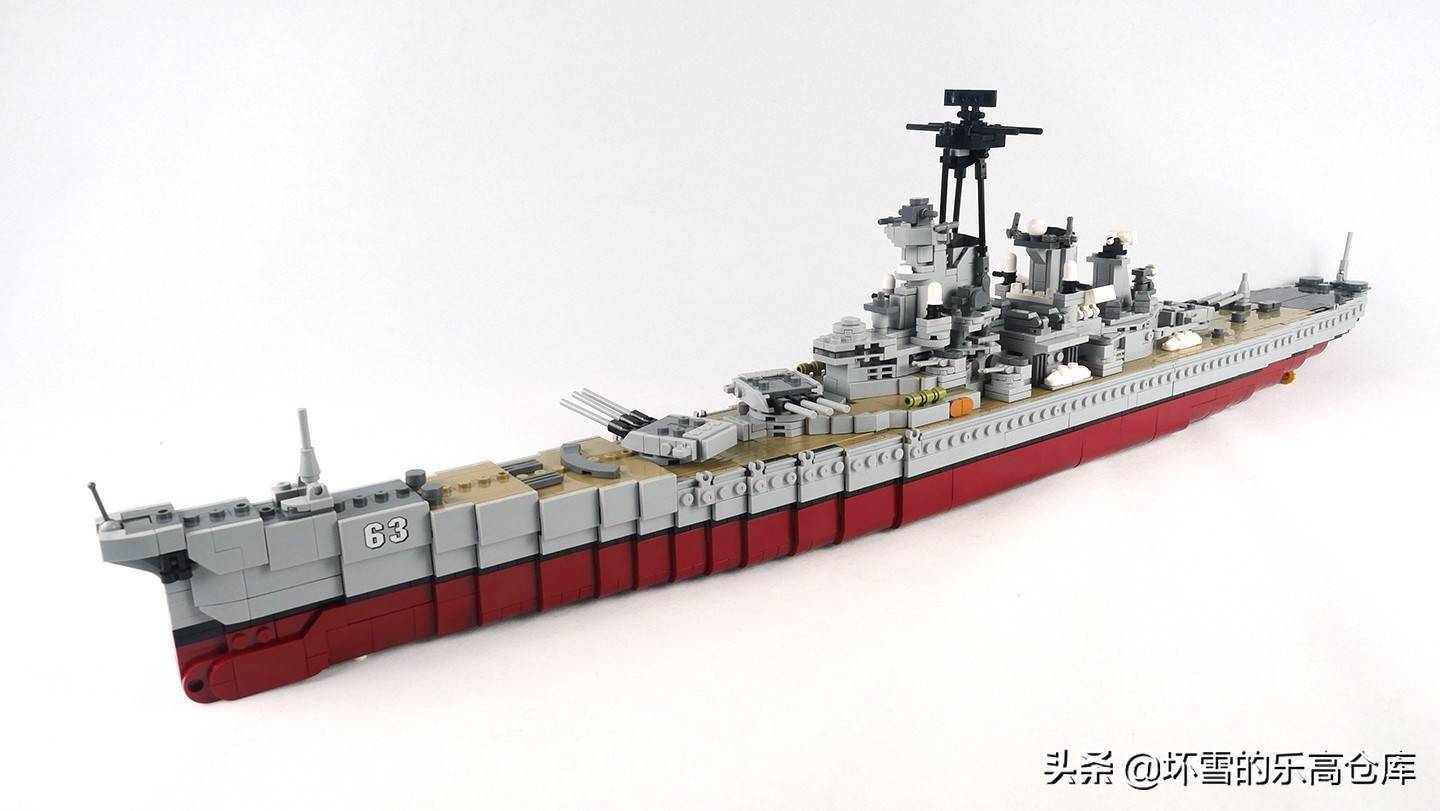 80厘米长的国产积木:试玩星堡积木密苏里号战列舰