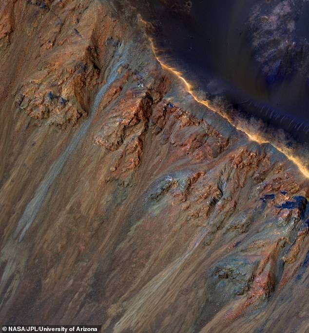 地下盐分和融冰导致火星夏季山体滑坡,火星地表以下未必宜居