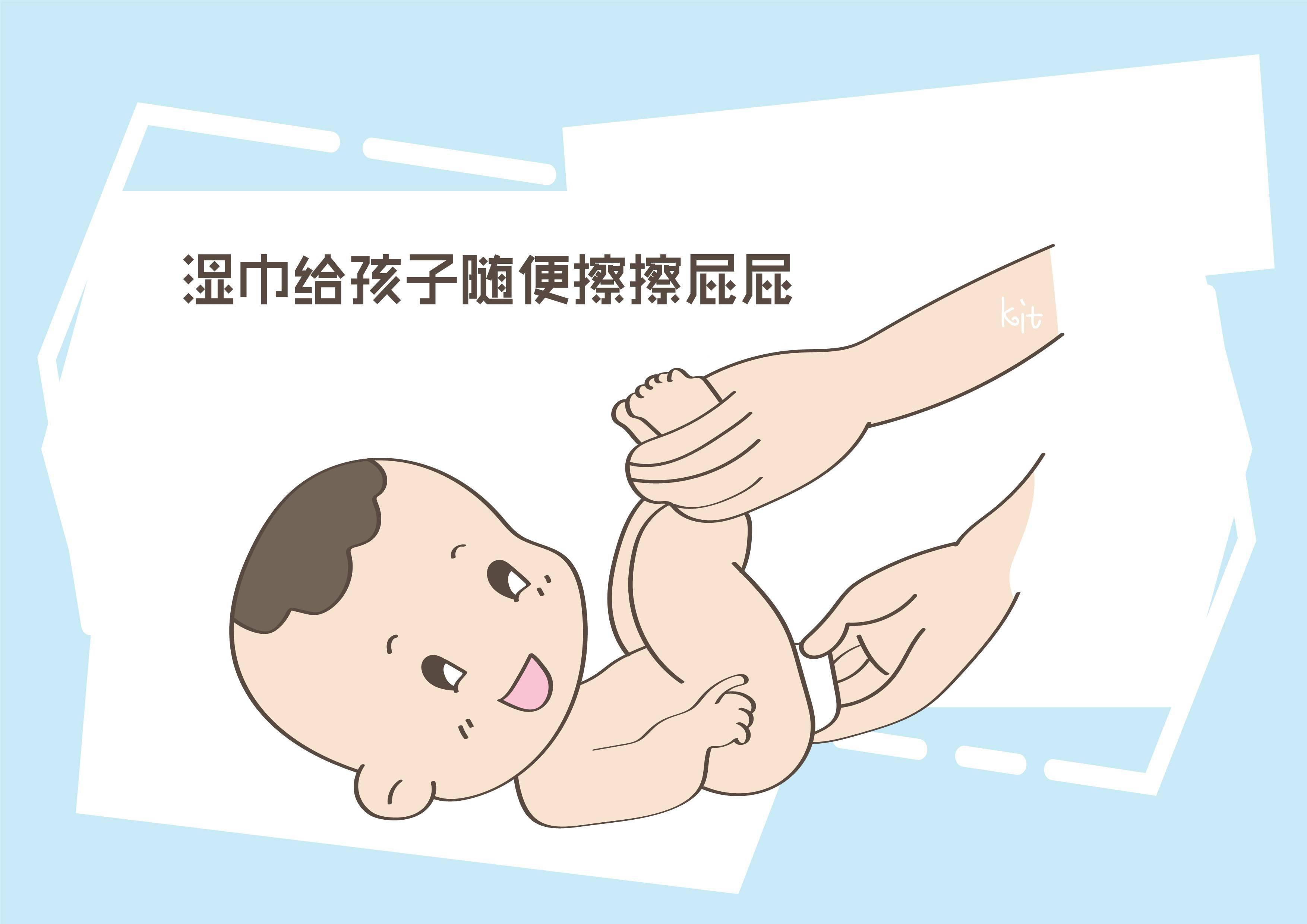 日常用湿巾给孩子擦屁股?看似方便实则很伤娃,父母快快停止吧