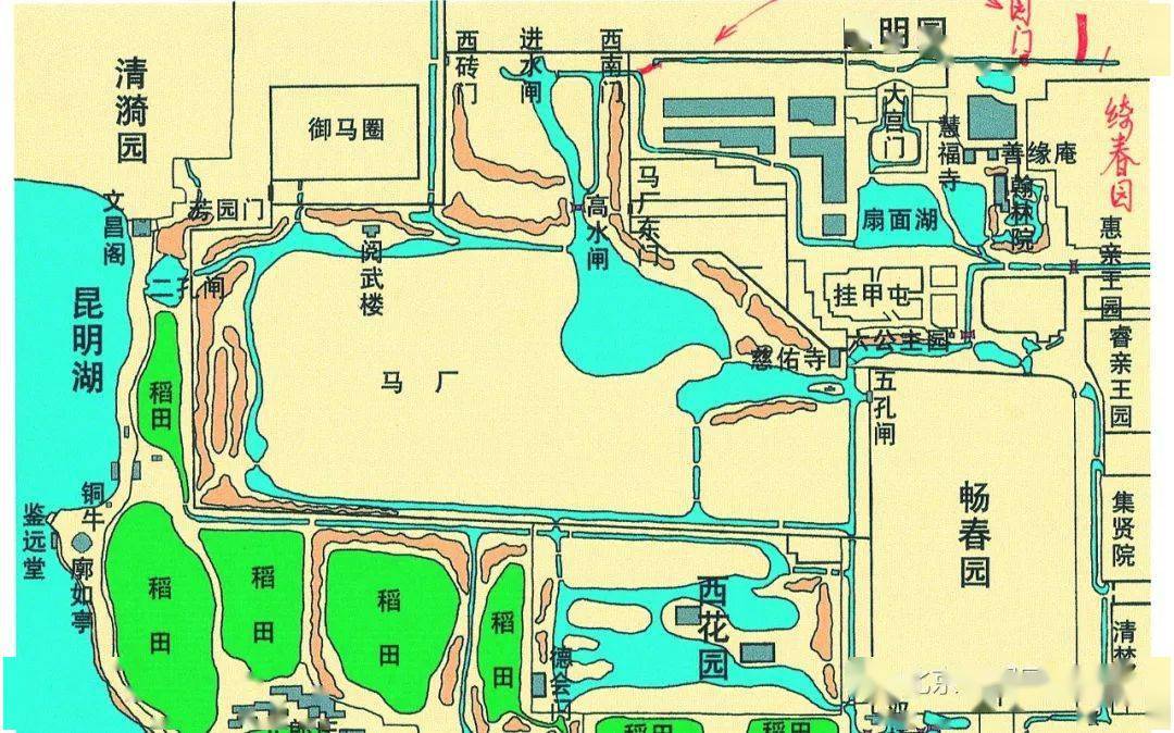 圆明园清代周边园林建设