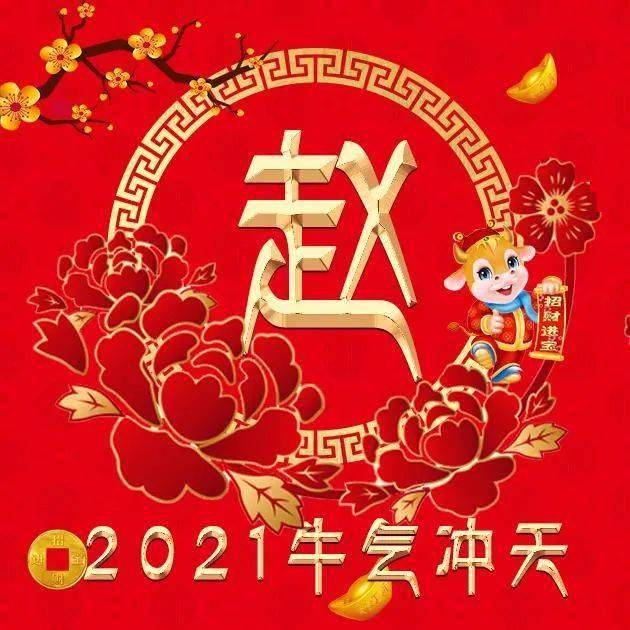 姓氏微信头像分享:2021年,我们一起牛气冲天!