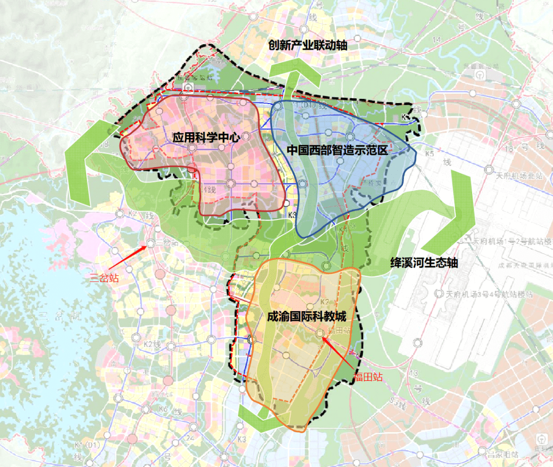 成都未来科技城起步区方案公开连tod车站天幕都可以收集雨水