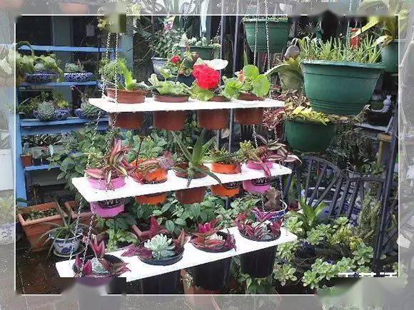 木质花架制作方法图解 自制多层花盆架子做法