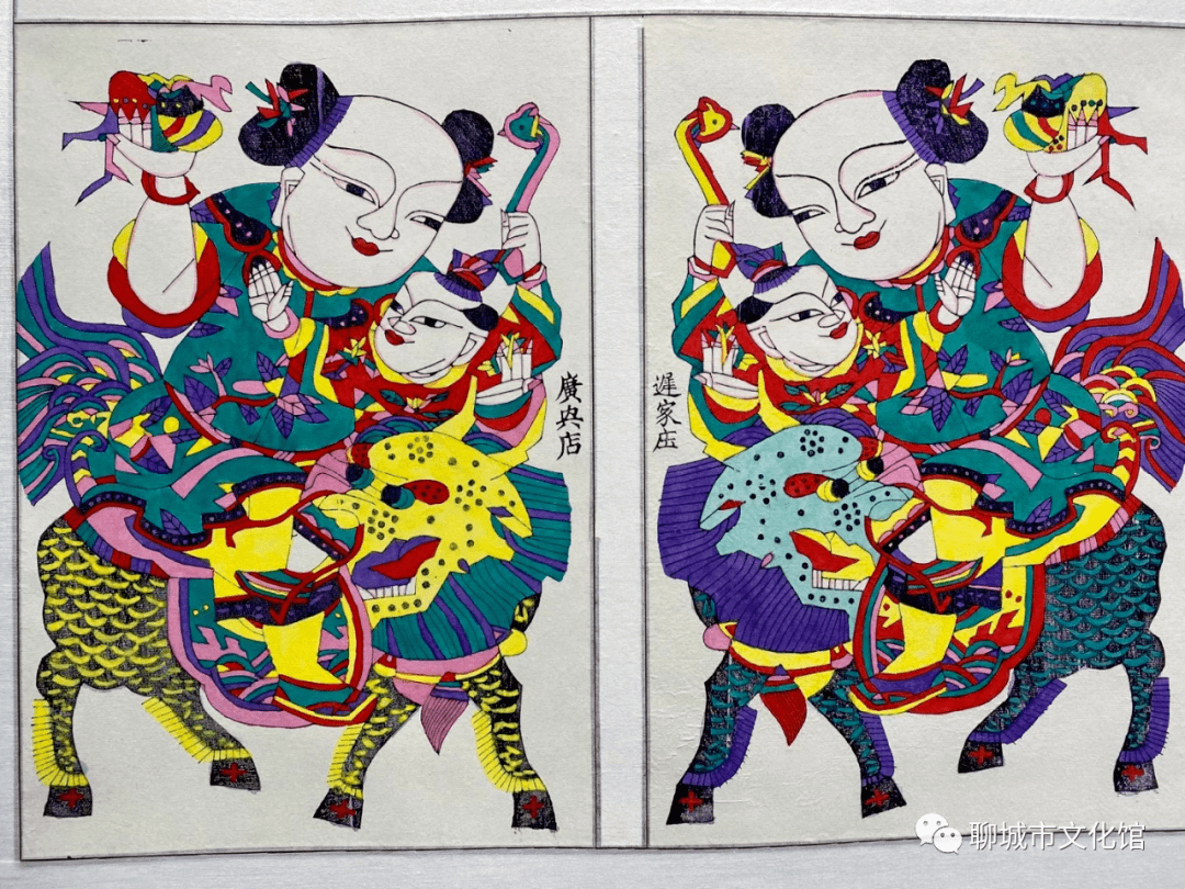 线上非遗东昌木版年画线上展二吉祥年画