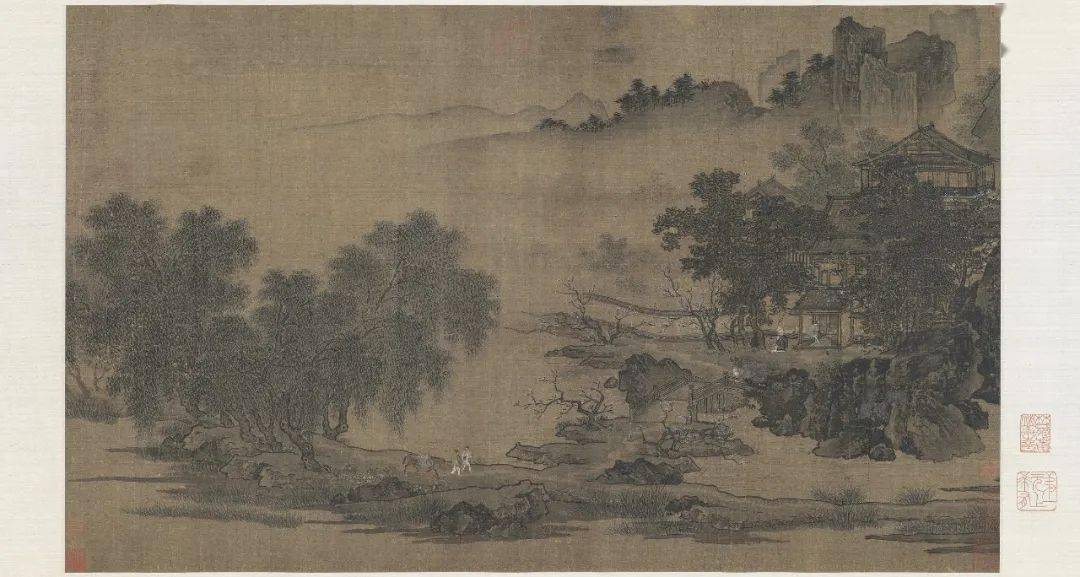 刘松年 四景山水图之春景刘松年 四景山水图之春景 局部刘松年 四景