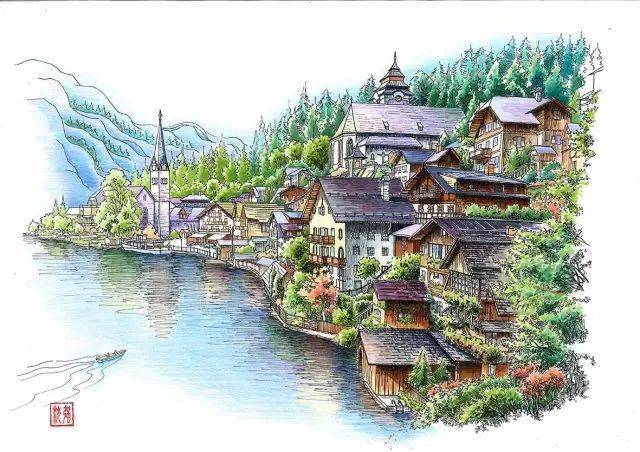 太仓是一个很美丽的城市,他希望通过马克笔绘画,来弘扬自己家乡文化.