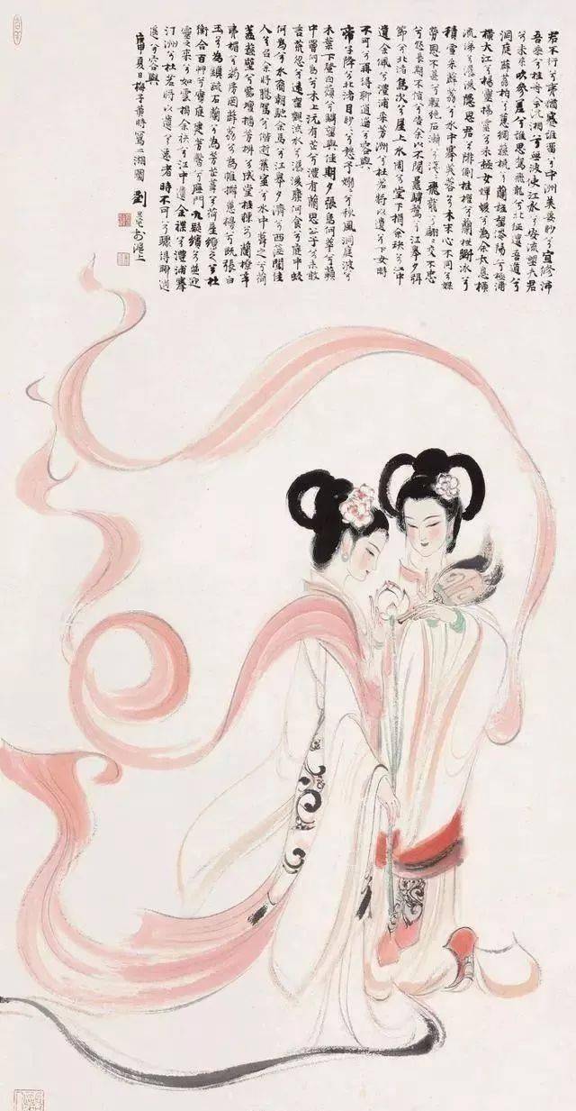 也是历代画家热衷描绘的对象,中国画中还有专门的"仕女画"类别,画家们