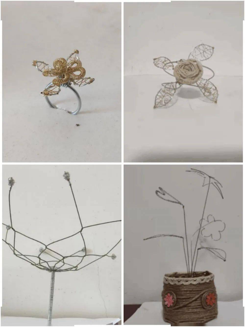 刚柔并济—铁丝铝丝的花艺架构