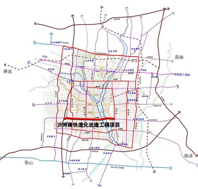 好消息万众瞩目的临沂沂河高架路正式全线开工了