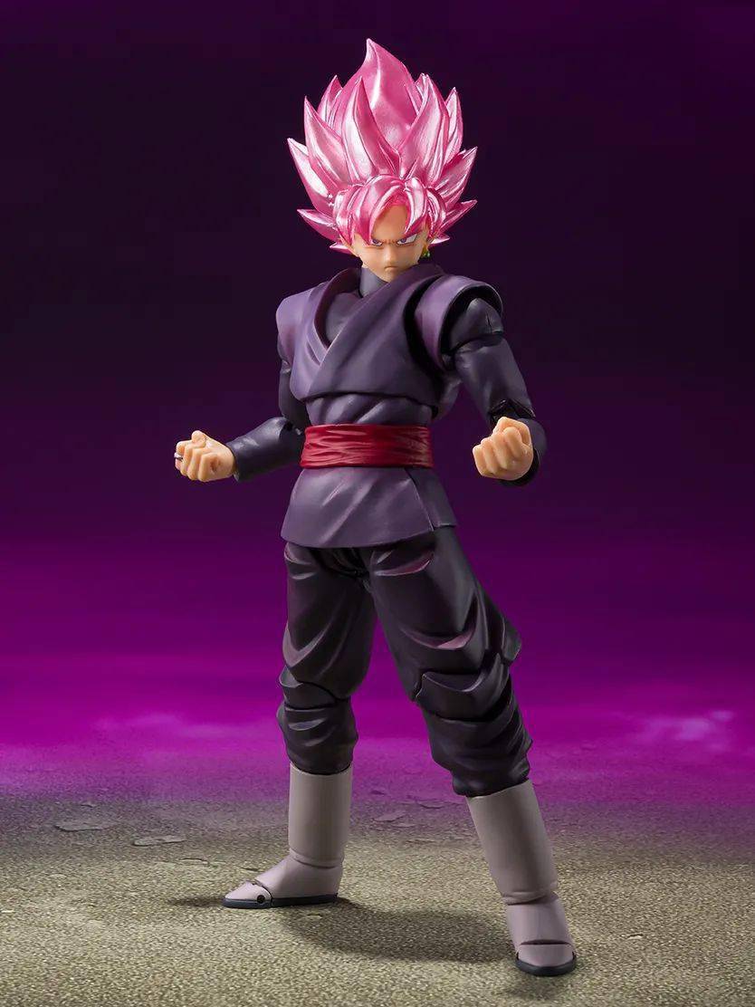 新品预定 万代 shf 龙珠超 黑悟空超级赛亚人桃红