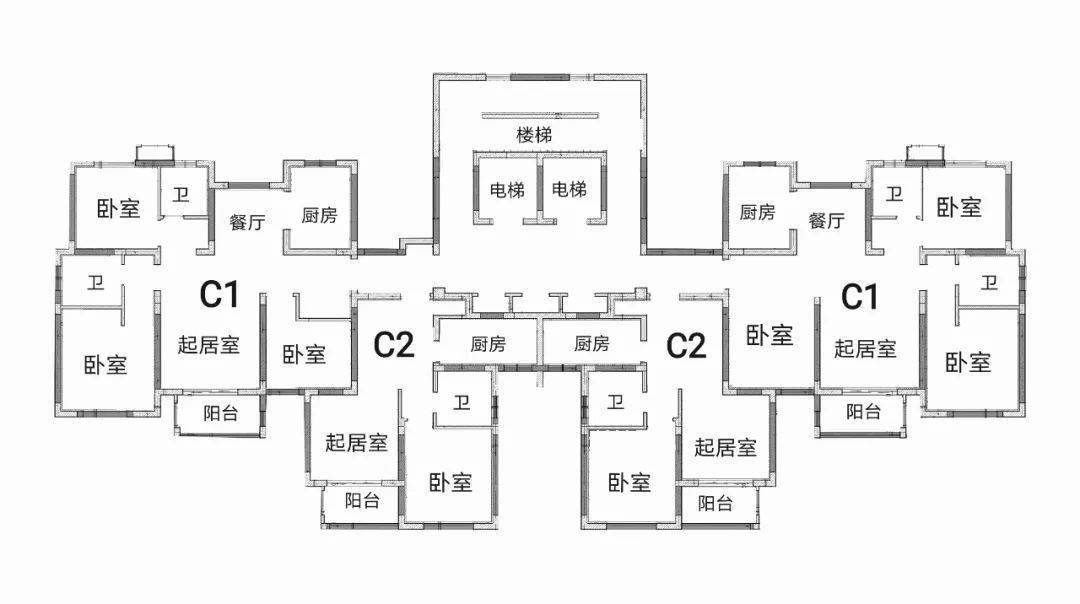 房型平面图(c型)