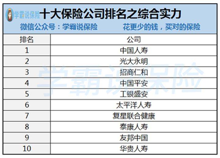 四大保险公司排名_保险公司十大排名(2)