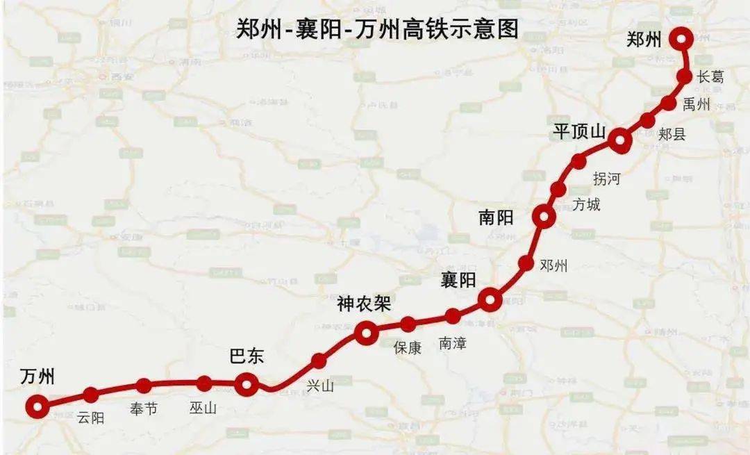 郑万高铁是我国"八纵八横"高速铁路网中沿江通道和呼南通道的重要
