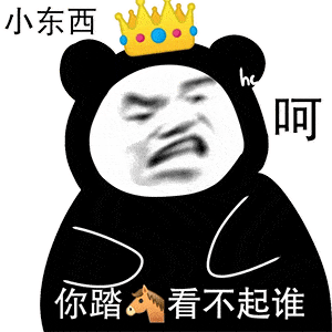熊猫头表情包 i 不行的 你太丑了!