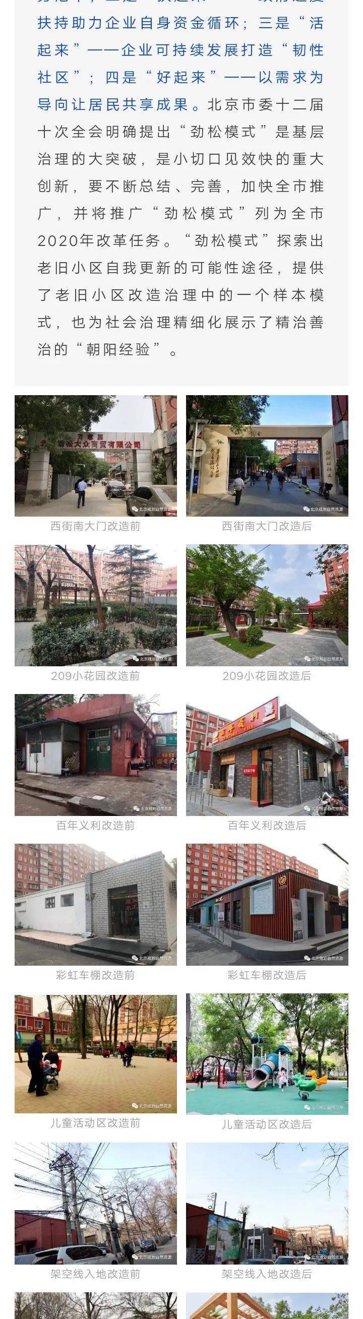 城市建设劲松模式引领老旧小区改造