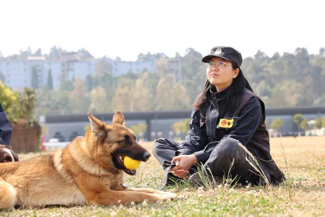 缉毒,追踪,物证鉴别等各类警犬共有73名警犬训导员昆明市公安局警犬