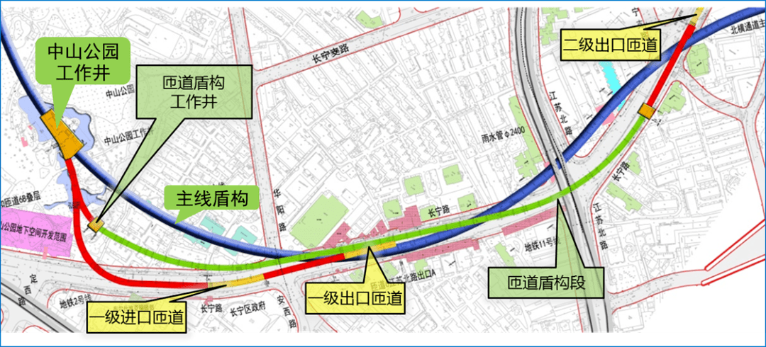 【交通】北横通道江苏路一级匝道主体结构贯通,西段主线6月通车