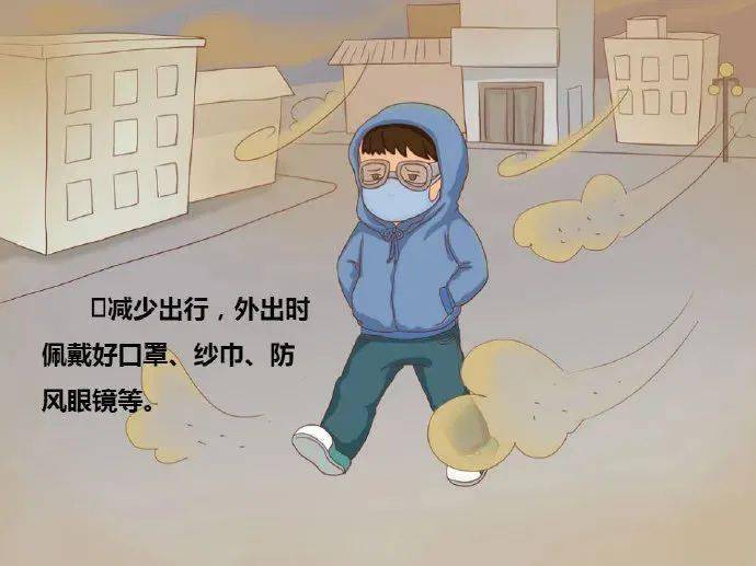 沙尘暴强势来袭请做好个人防护