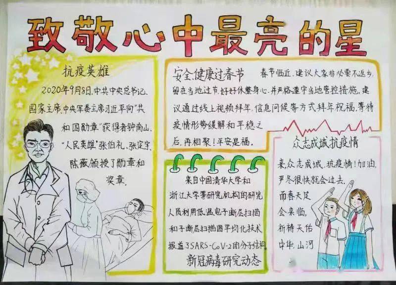 "红领巾致敬心中最亮的星"手抄报创作大赛作品展示(六