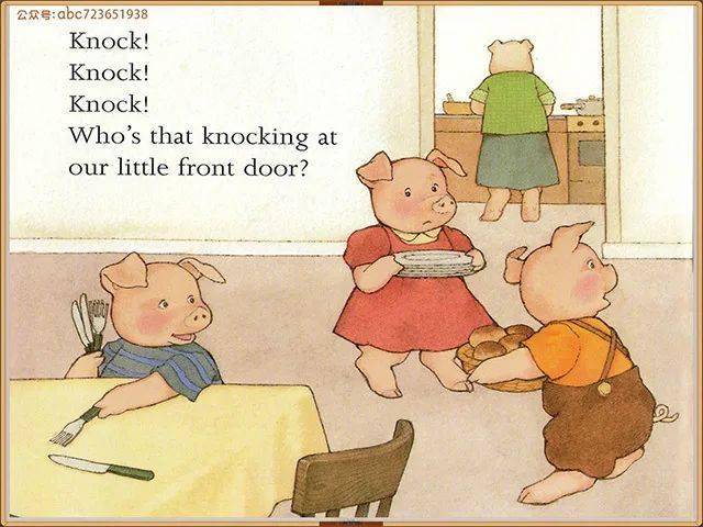 said the three little pigs. and they quickly