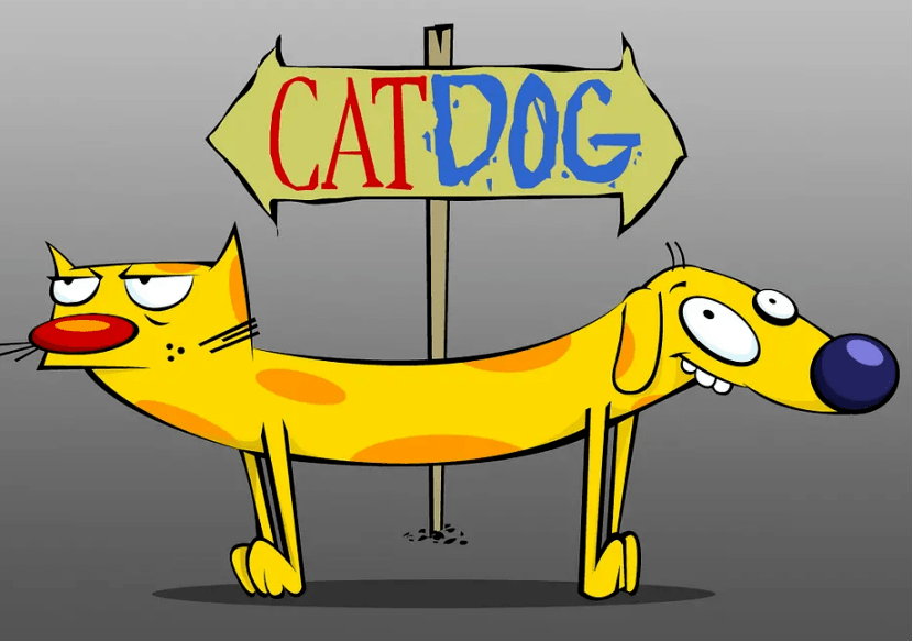 《猫狗(catdog)是一部美国动画片,由美国制片人,动画师 peter