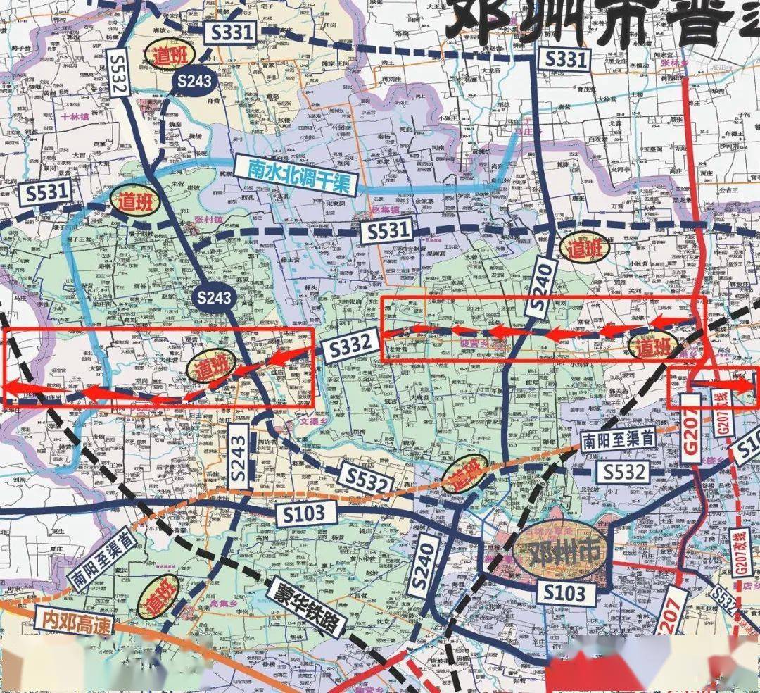 国道东侧路线图▼3月15日,邓州市自然资源和规划局新增一个项目公示