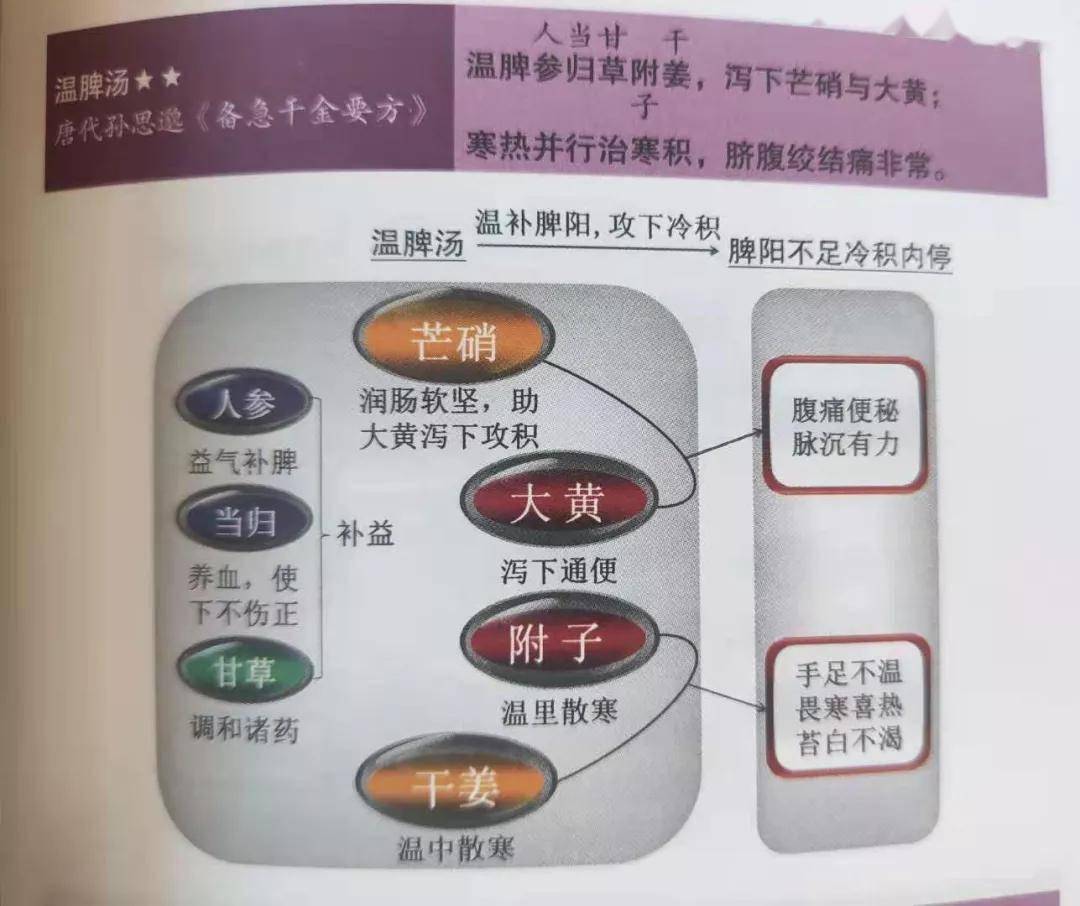 纯干货中医流传几千年的泻下剂名方彩图速记