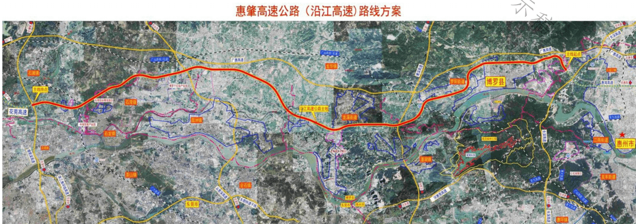 惠州沿江高速公路规划出炉 丰字交通再添一笔