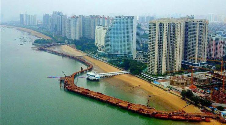 北海黄金北岸海上观光栈桥迎来新颜.