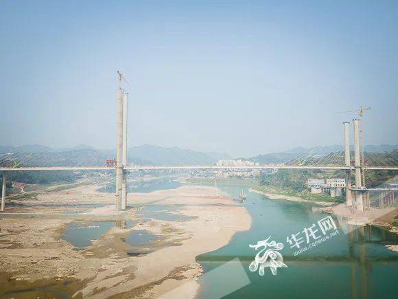 重庆建工集团供图 蔡家嘉陵江大桥通车后,将串联水土,蔡家,礼嘉,大
