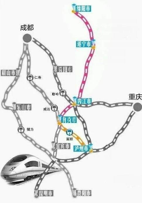 绵泸高铁内自泸线通车后 绵阳至泸州融入1.5小时经济圈