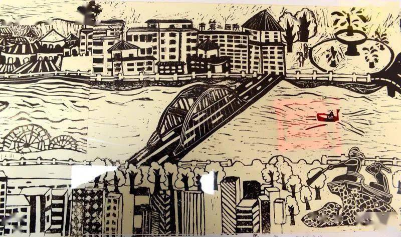 必看| 兰州小学生版画 《黄河之滨也很美》