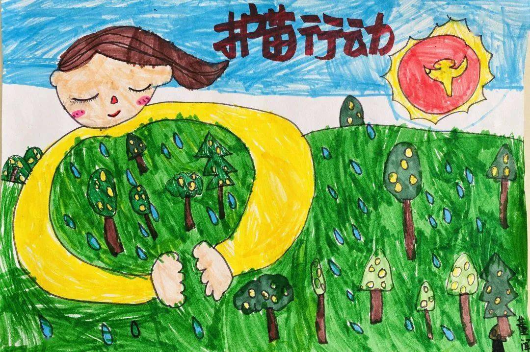 东关街道妇联联合托阳幼儿园开展"护苗行动2021"主题绘画宣传活动