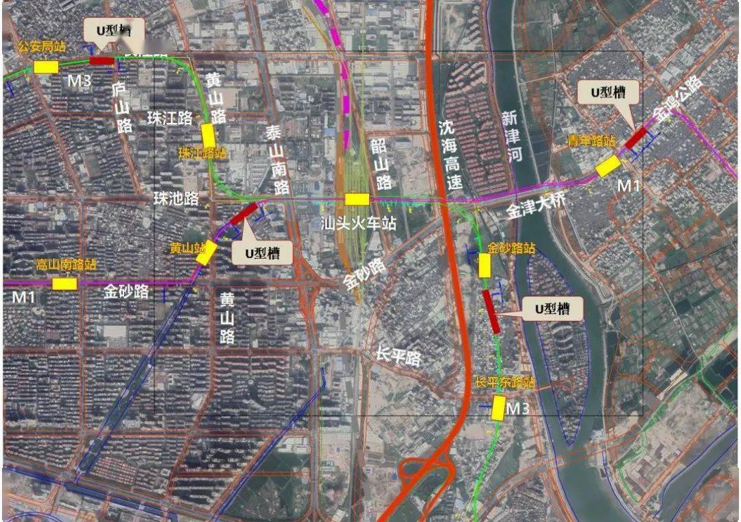 轻轨又有新消息!1号线,3号线或引入汕头站枢纽,将实施