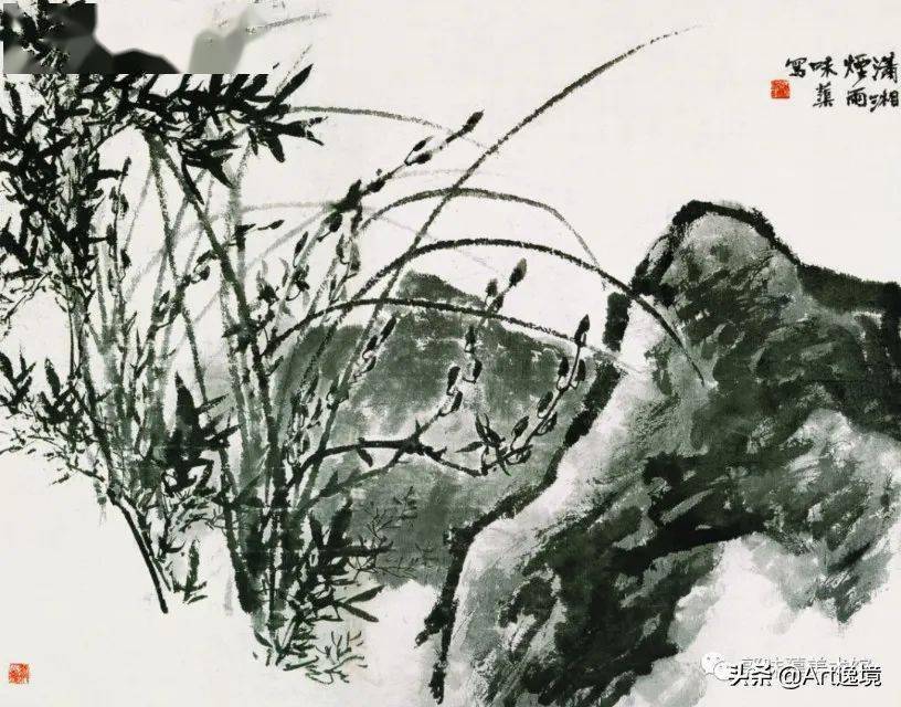 郭味蕖笔下的兰花,不仅是孤高的,也是充满生活诗意