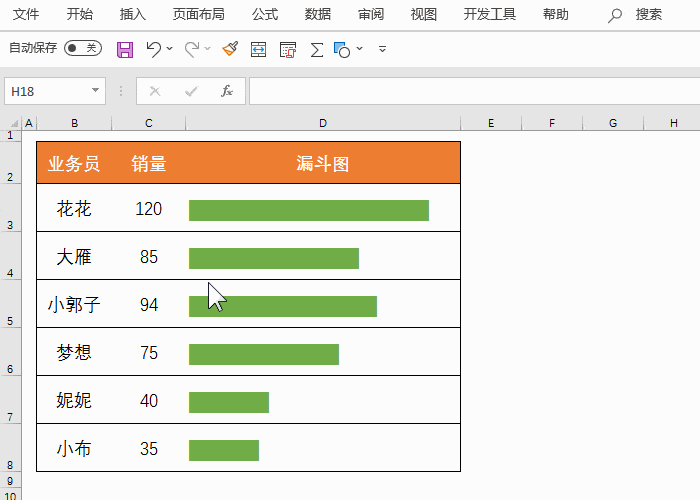 3步,给你的excel柱状图做个
