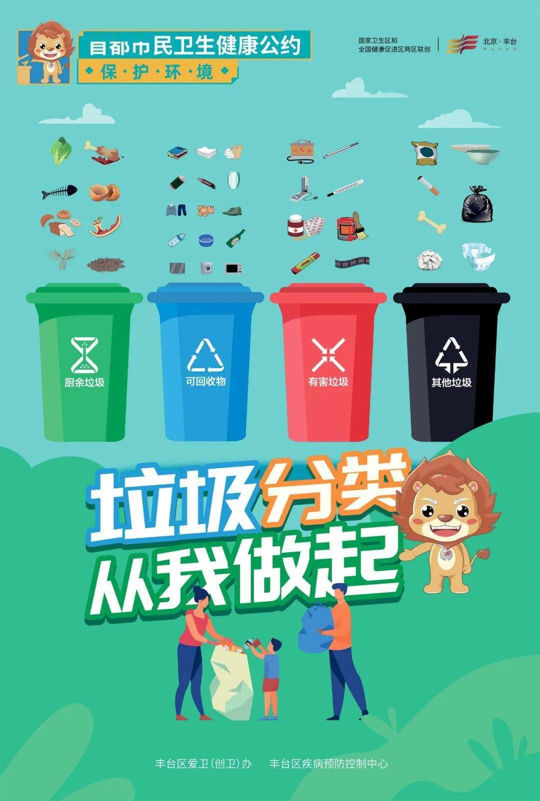 首都市民卫生健康公约系列海报