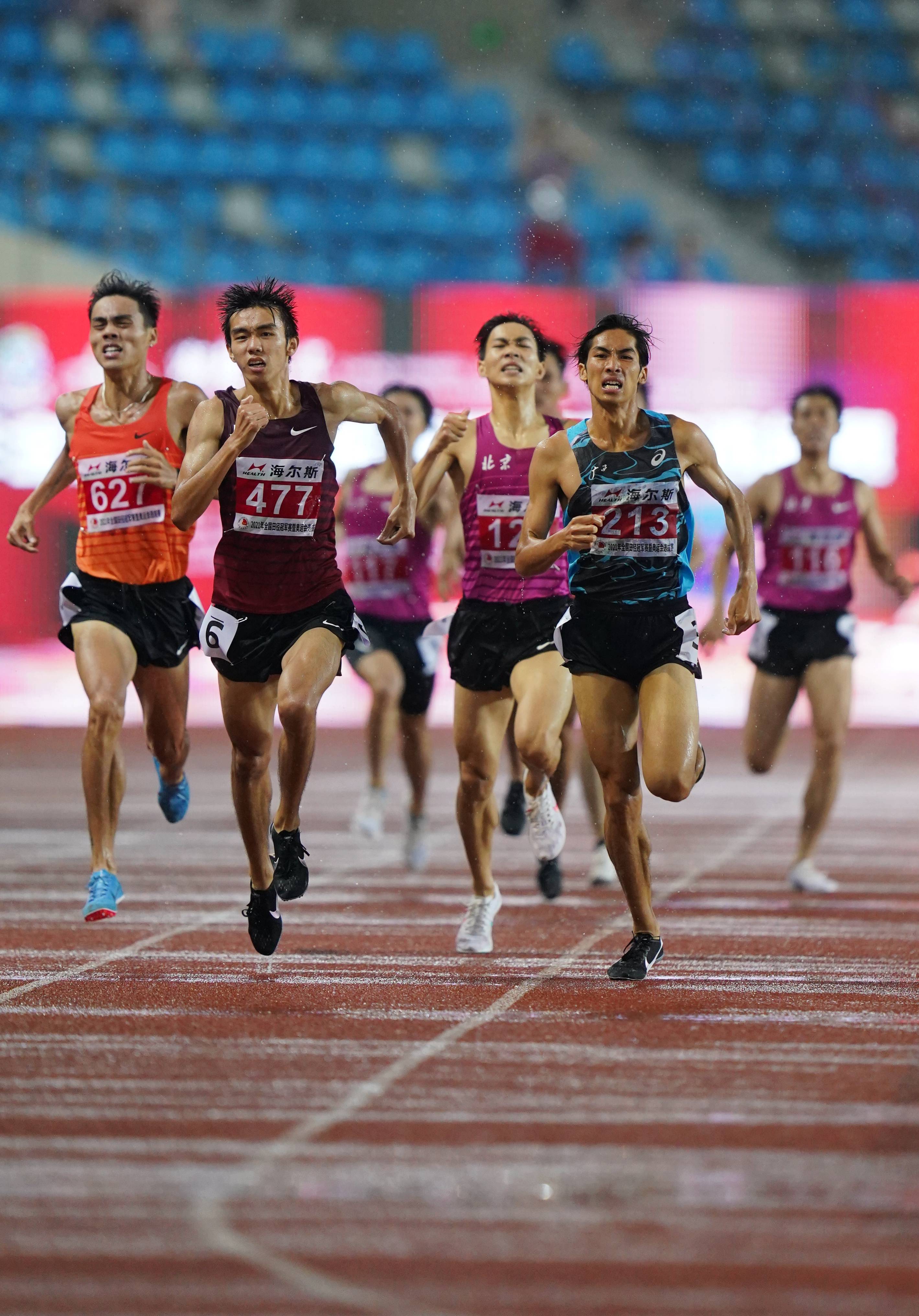 田径——全国冠军赛:谢冬生获男子800米冠军