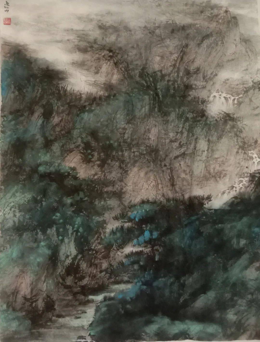 山风徐徐徐骏山水画作品