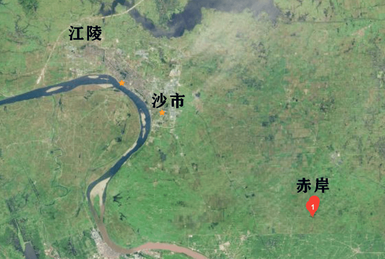 赤岸三地的位置查地方志对江陵县治的记载:《嘉靖湖广图经志》江陵县