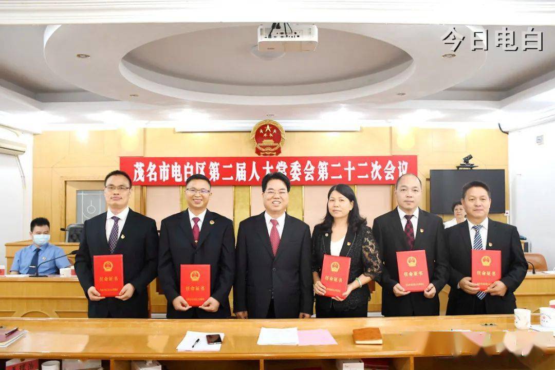 电白任免一批干部陈虹彤任区监察委员会副主任代理主任
