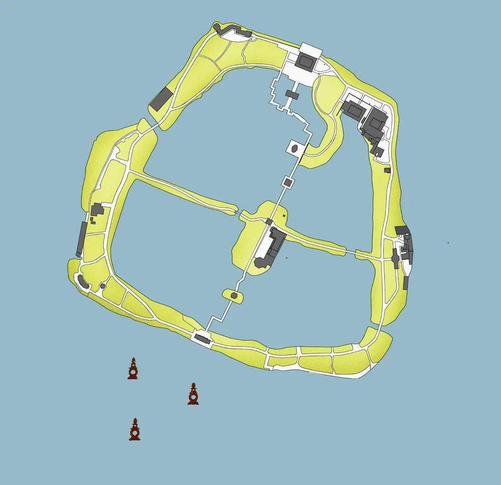小瀛洲平面图