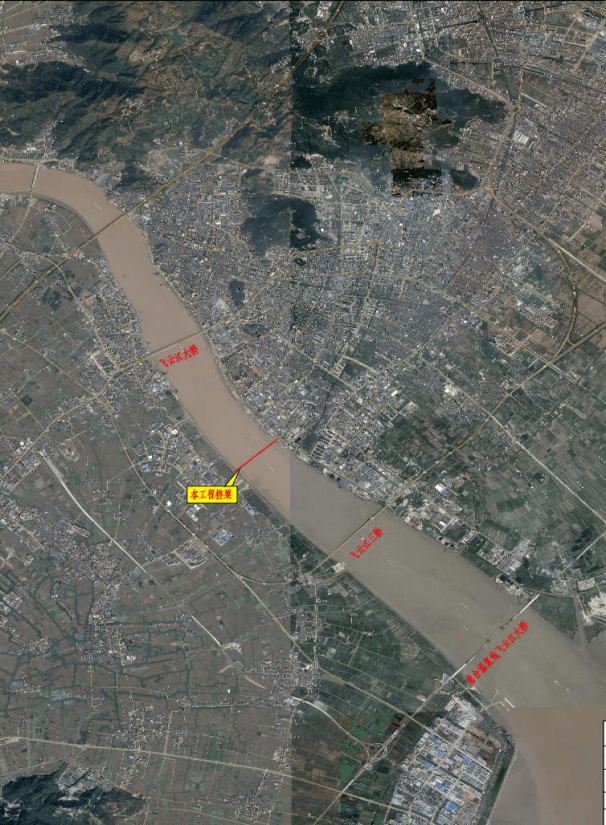 sj01标段拟建永宁大桥  北起飞云江北岸瑞光大道,与市域铁路s2/s3线