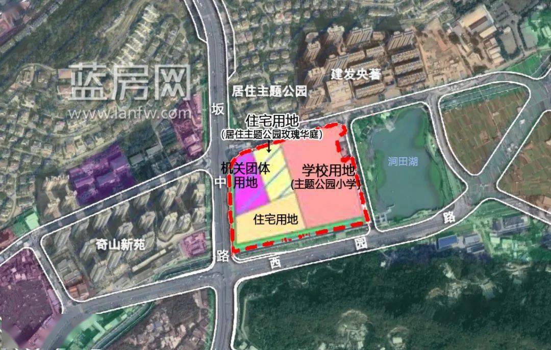 福州法庭) ,  教育用地 (晋安区主题公园小学),  城镇住宅用地(居住