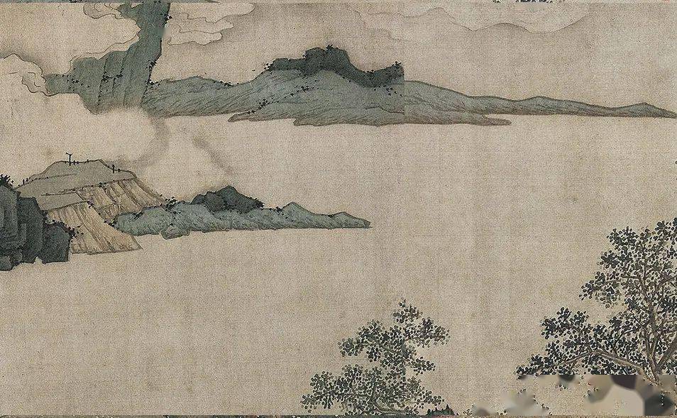 明·沈周《落花图卷》欣赏(台北故宫博物院藏)_书画
