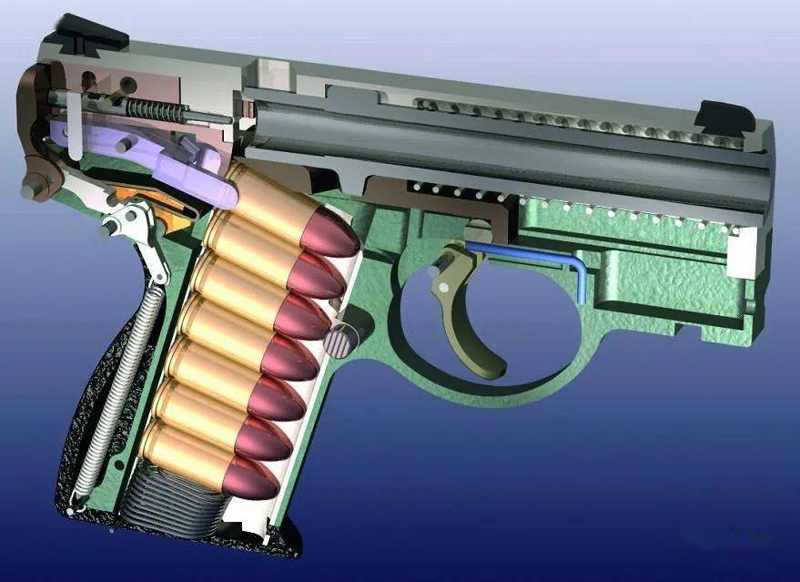当然是结构特殊了:xr9袖珍自动手枪